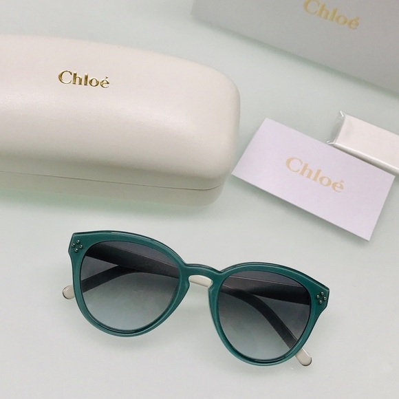 NWT CHLOE CE630S - 442 White Blue Sunglasses main image 3